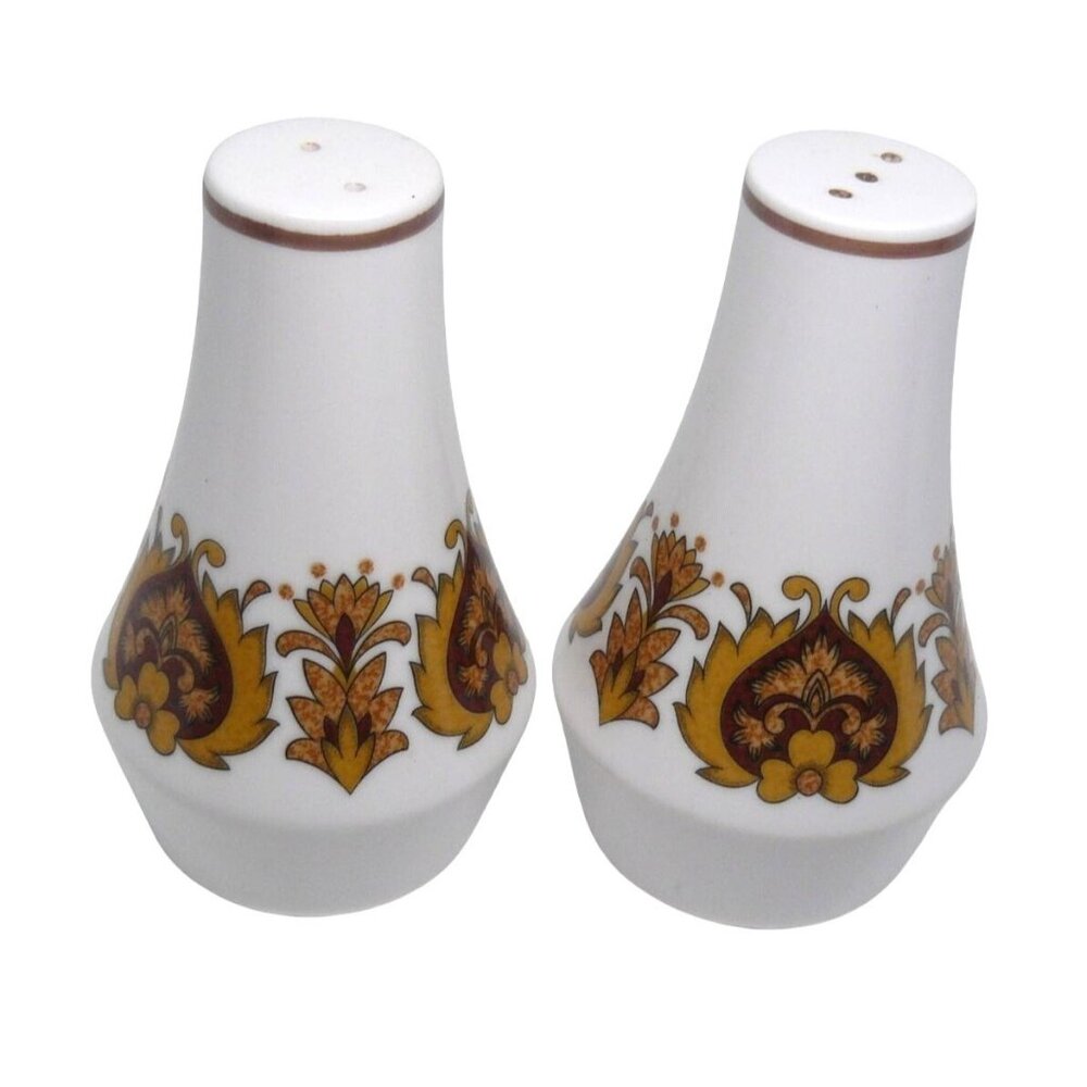 Rare Discontinued Noritake Progression China Protea 9067 Salt Pepper Shakers MCM